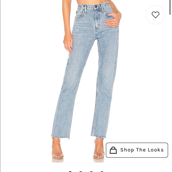 Agolde Denim - High Rise Straight Agolde Jeans